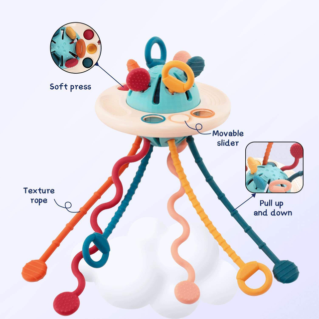 Montessori Pull String Sensory Toy for Babies