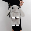 Fashion Ladies Faux Fur Cartoon Rabbit Chain Shoulder Hand Bag for Girls