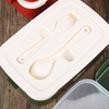  Plastic Leakproof Food Lunch Bento Box with Handle and Utensils