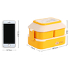  Plastic Leakproof Food Lunch Bento Box with Handle and Utensils