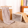 Foldable modern biodegradable folding laundry basket Hamper home bamboo clothe storage basket for closet