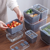 Kitchen Organizer Refrigerator Storage Container Vegetable Fruit Boxes Drain Fridge Storage Basket with Lid