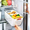 Kitchen Organizer Refrigerator Storage Container Vegetable Fruit Boxes Drain Fridge Storage Basket with Lid