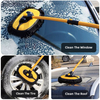 Car Cleaning Brush Car Wash Brush Telescoping Long Handle Cleaning Mop Chenille Broom Brush