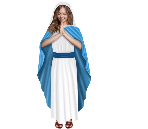 Mary Nativity Drama Costume Mother of God Costume Mary Disguise Costume Set