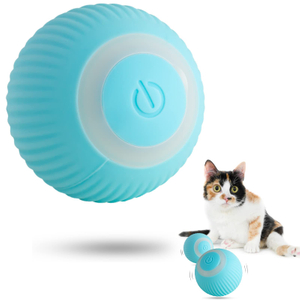 Electric Smart Automatic Rolling Cat Interactive Ball Toys Led Light Smart Pet Cat Playing Toys