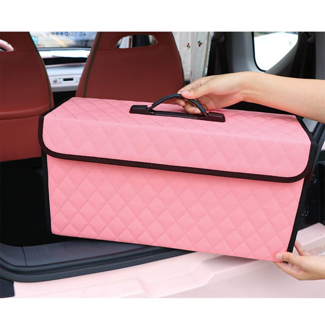 Car Trunk Organizer with Lid, Folding Storage Box, Multi-functional Organizer For Car Interior And Trunk