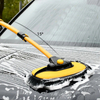 Car Cleaning Brush Car Wash Brush Telescoping Long Handle Cleaning Mop Chenille Broom Brush